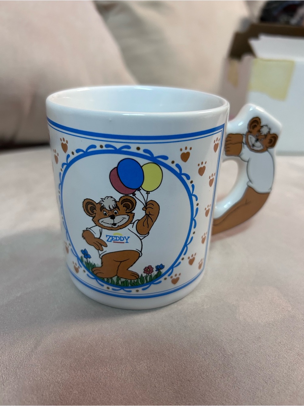 Zellers’ Zeddy White Ceramic Teddy Bear Mug